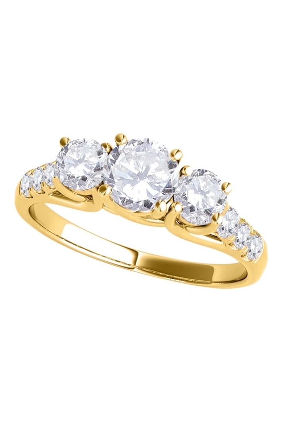 1/4 Carat Round Brilliant Cut Natural Diamond Engagement Ring for Women 14K Rose Gold White Gold Yellow Gold, 4 Prong Wedding Band, Promise Ring Gift for Her