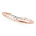 thumbnail image 1 of Mauli Jewels 10K Rose Gold Engagement Ring, 0.04ct Diamond, Delicate Prong Wedding Band, 1 of 1
