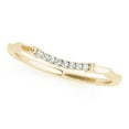 thumbnail image 1 of Mauli Jewels 10K Yellow Gold Engagement Ring, 0.04ct Diamond, Delicate Prong Wedding Band, 1 of 1