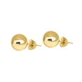 thumbnail image 1 of Mauli Jewels Women’s 14K Yellow or White Gold Filled Round Ball Stud Earrings – Secure Push Back, 4MM–8MM Sizes, 1 of 6
