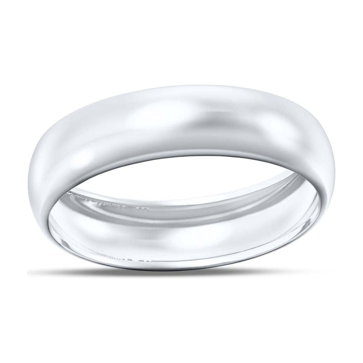 Mauli Jewels 14K Rose, Yellow or White Gold Plain Men's and Women's Wedding Band Ring (3MM to 6MM)
