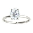 thumbnail image 1 of Mauli Jewels 2.05 Carat Oval Moissanite Natural White Halo Diamond Engagement Rings for Women 10K Rose Gifts for Her, 1 of 6