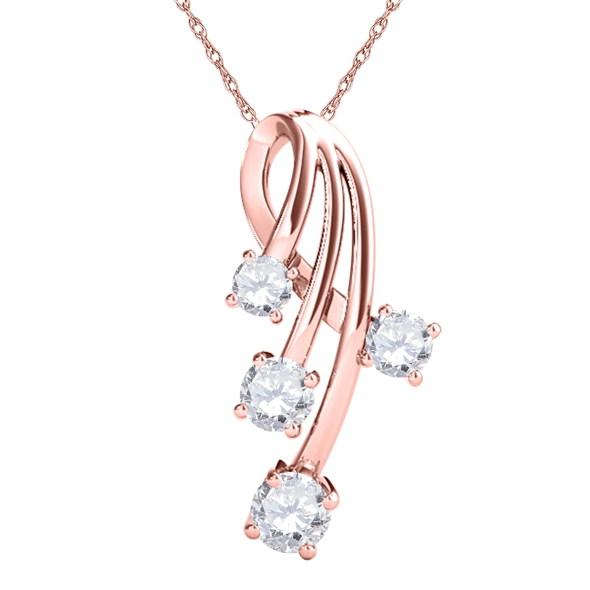 Box Chain Necklace in 18K Rose Gold, 3.4mm