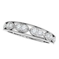 thumbnail image 1 of Mauli Jewels Engagement Rings for Women 0.15 Carat Diamond Comfortable Wedding Band Prong 14K White Gold, 1 of 6