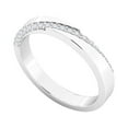 thumbnail image 1 of Mauli Jewels 0.15 Carat Lab Grown Diamond Wedding Band for Women | Prong Set Ring in 10K Rose, White & Yellow Gold, 1 of 7