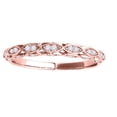 thumbnail image 1 of Mauli Jewels Engagement Rings for Women 0.19 Carat Diamond Wedding Band For Women's Prong-Setting 14K Finished With Solid Rose Gold, 1 of 6