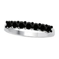 thumbnail image 1 of Mauli Jewels Engagement Rings for Women 0.25 Carat 7 Stone Black Diamond Enagement Ring prong 10K White Gold, 1 of 6