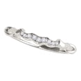 thumbnail image 1 of Mauli Jewels Engagement Rings for Women 0.25 Carat Diamond Curved Lightweight Wedding Band prong 10K White Gold, 1 of 6