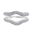 thumbnail image 1 of MauliJewels 0.30 Carat Diamond Curved Wedding Band for Women, Prong-Setting, 10K Rose, White & Yellow Gold, 1 of 6