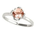 thumbnail image 1 of Mauli Jewels Engagement Rings for Women 0.45 Carat Flower Shaped Morganite Ring for Women, Wedding Ring Jewelry 4-prong 10k White Gold, 1 of 7