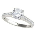 thumbnail image 1 of Mauli Jewels Engagement Rings for Women 0.50 Carat Diamond Soltitaire Innovative Engagement Ring4 prong10K White Gold, 1 of 1