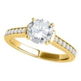 thumbnail image 1 of Mauli Jewels Engagement Rings for Women 0.75 Carat Diamond Brilliant Round Cut Engagement Wedding Ring4 prong14K Yellow Gold, 1 of 1