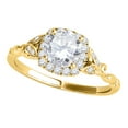 thumbnail image 1 of Mauli Jewels Engagement Rings for Women 0.75 Carat Finely Detailed Wedding Engagement Diamond Ring 4-prong 10k Solid Yellow Gold, 1 of 7