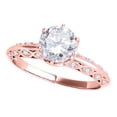 thumbnail image 1 of Mauli Jewels 0.75 Carat Diamond Engagement Ring for Women – Halo Wedding Ring in 14K Rose Gold, 4-Prong Setting, 1 of 8