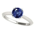 thumbnail image 1 of Mauli Jewels Engagement Rings for Women 0.90 Carat Sapphire Engagement Ring 4 prong 10k White Gold, 1 of 8