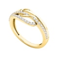 thumbnail image 1 of Mauli Jewels 1/4 Carat Lab Grown Diamond Wedding Band for Women, Prong Setting, 10K Rose White Yellow Gold Ring, Diamond Band, 1 of 6