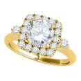 thumbnail image 1 of Mauli Jewels Engagement Rings for Women 1 Carat Multistrand Head Diamond Engagement Ring 4-prong14 Yellow Gold, 1 of 7
