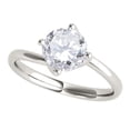 thumbnail image 1 of Mauli Jewels Red Diamond Engagement Ring For Women 1.0 Carat Round Natural Red Diamond Solitaire Ring For Womens In 14K Solid Rose White Yellow Gold, 1 of 5