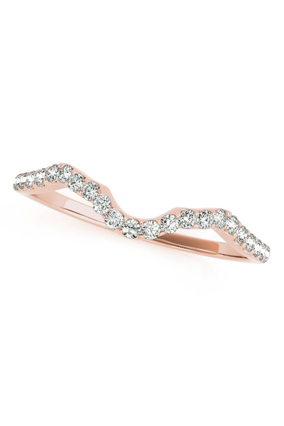 Rings for Women 0.07 Carat Engagement Wedding Band 4-Prong 14K Solid Yellow Gold