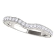 thumbnail image 1 of Mauli Jewels Rings for Women 0.25 Carat Engagement Wedding Band 4-prong 10K Solid White Gold, 1 of 5