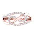 thumbnail image 1 of Mauli Jewels Rings for Women 0.30 Carat Swirl Diamond Ring For Women's Prong-Setting 10K Rose, White & Yellow Gold, 1 of 6