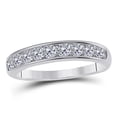 thumbnail image 1 of Mauli Jewels Rings for Women 1/2 Carat Channel Prong Setting Diamond Wedding Band Prong 10K Solid Rose, White & Yellow Gold, 1 of 6