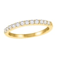 thumbnail image 1 of Mauli Jewels Rings for Women 1/2 Carat Diamond Wedding Band prong 10k Yellow Gold, 1 of 5