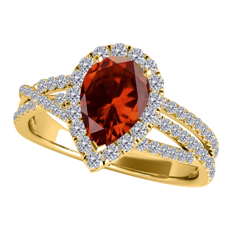Men Color Change Garnet 1.72ct Solid 18K Gold Ring main image 1