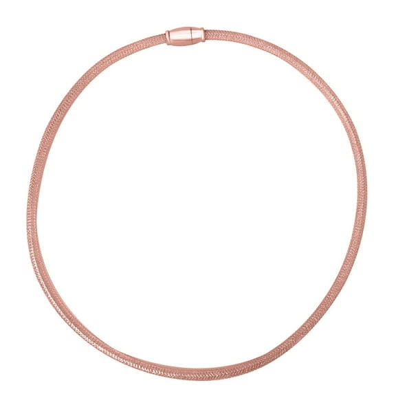 Mauli jewels 14K Gold Over Sterling Silver Italian 4mm Mesh Link Chain Necklace for Women Luxurious Elegance and Timeless Beauty|Silver Chain