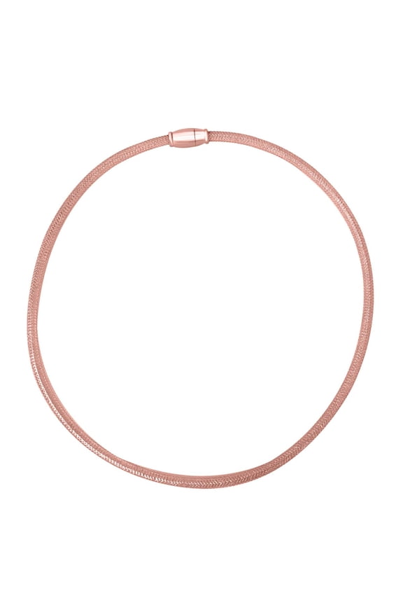 14K Gold Over Sterling Silver Italian 4mm Mesh Link Chain Necklace for Women Luxurious Elegance and Timeless Beauty|Silver Chain