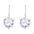 thumbnail image 1 of MauliJewels 0.70 CTW Round Lab Grown White Diamond 3-Prong Martini Leverback Earrings for Women in 14K Rose, White & Yellow Gold, 1 of 9