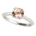 thumbnail image 1 of MauliJewels Engagement Rings for Women 0.90 Carat Morganite Engagement Ring 4 prong 10k White Gold Gemstone Wedding Jewelry Collection, 1 of 8