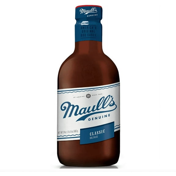 Maull's Classic BBQ Sauce Oldest Sauce In America 18 oz Bottle Original (Pack of 2)