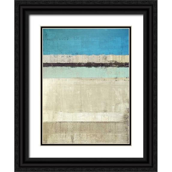 Maun, Ludwig 19x24 Black Ornate Wood Framed with Double Matting Museum Art Print Titled - Horizon #1