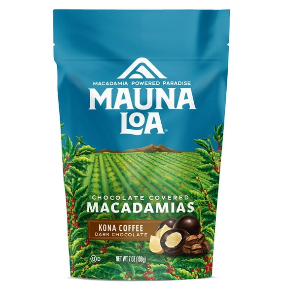 Mauna Loa Dark Chocolate Kona Coffee Macadamia Nuts 7oz. SUB.