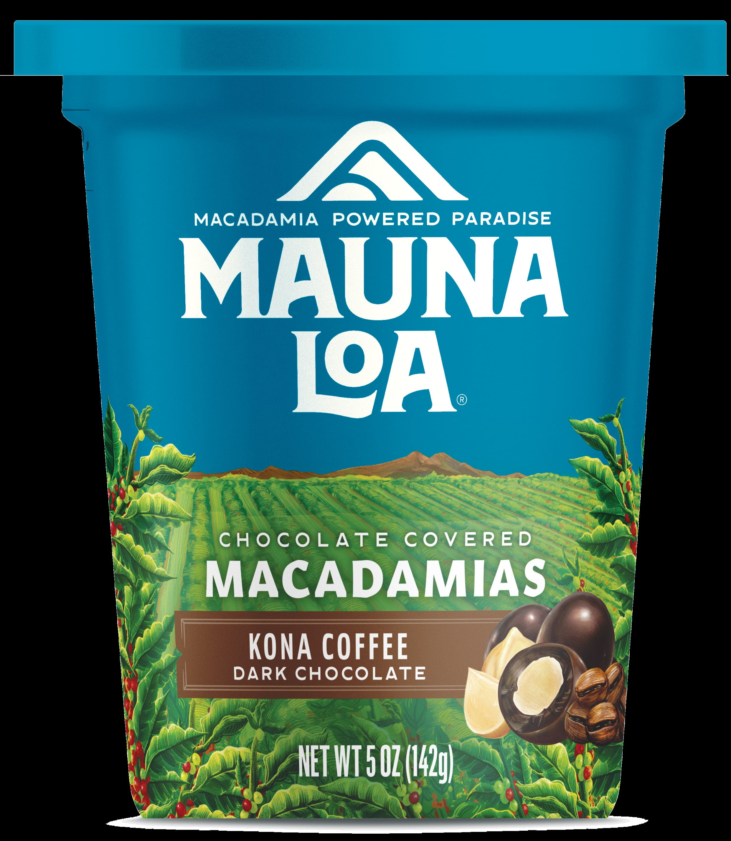 Mauna Loa Kona Coffee Dark Chocolate Macadamia Nuts - 5oz Cup