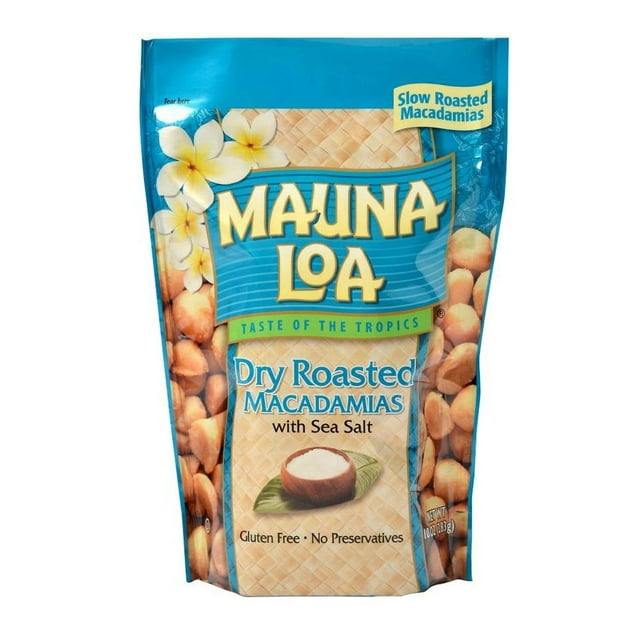 Mauna Loa Dry Roasted Macadamia Nuts with Sea Salt, 10 oz. - Walmart.com