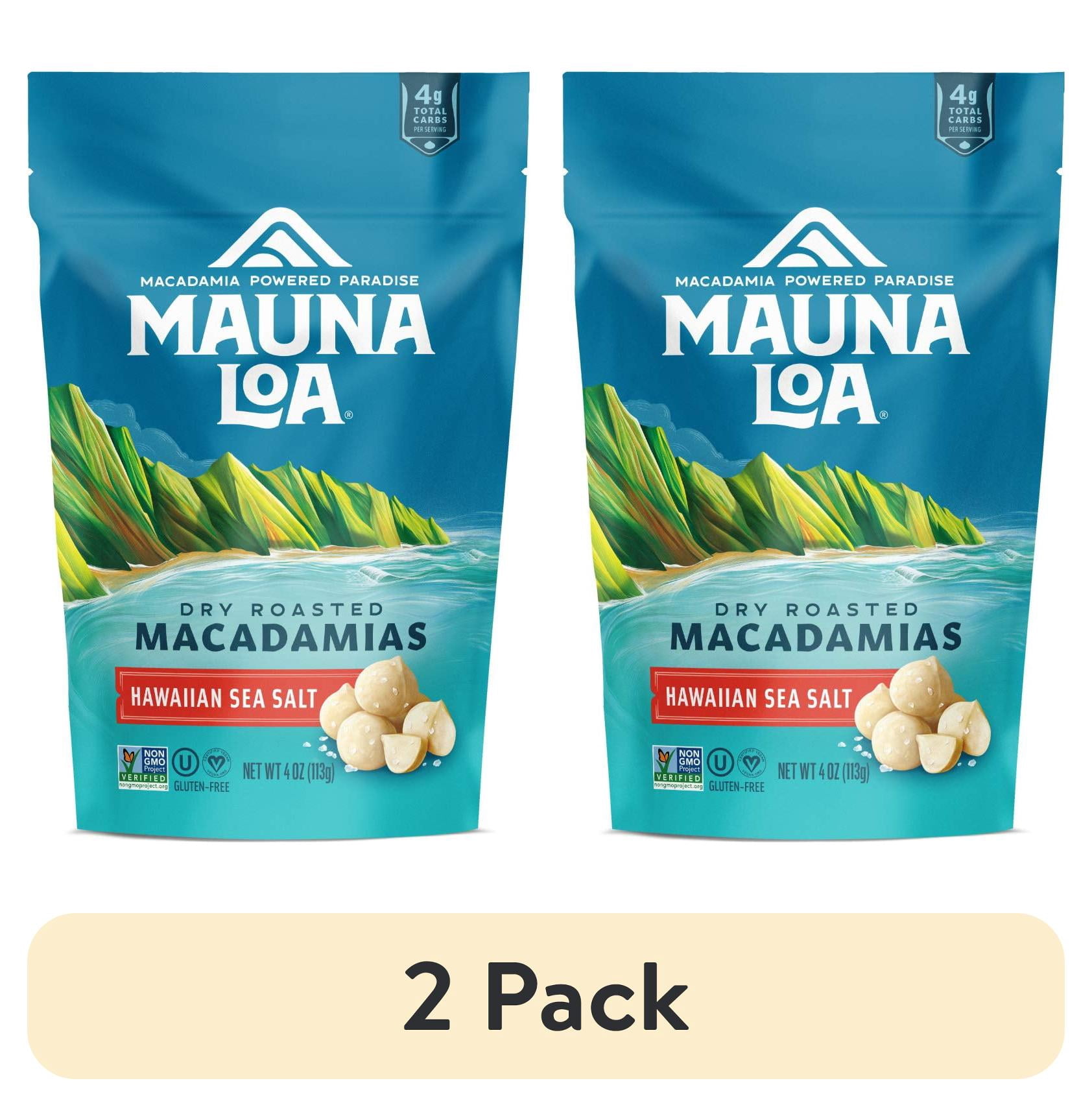 (2 pack) Mauna Loa Hawaiian Sea Salt Macadamias, GlutenFree, Keto