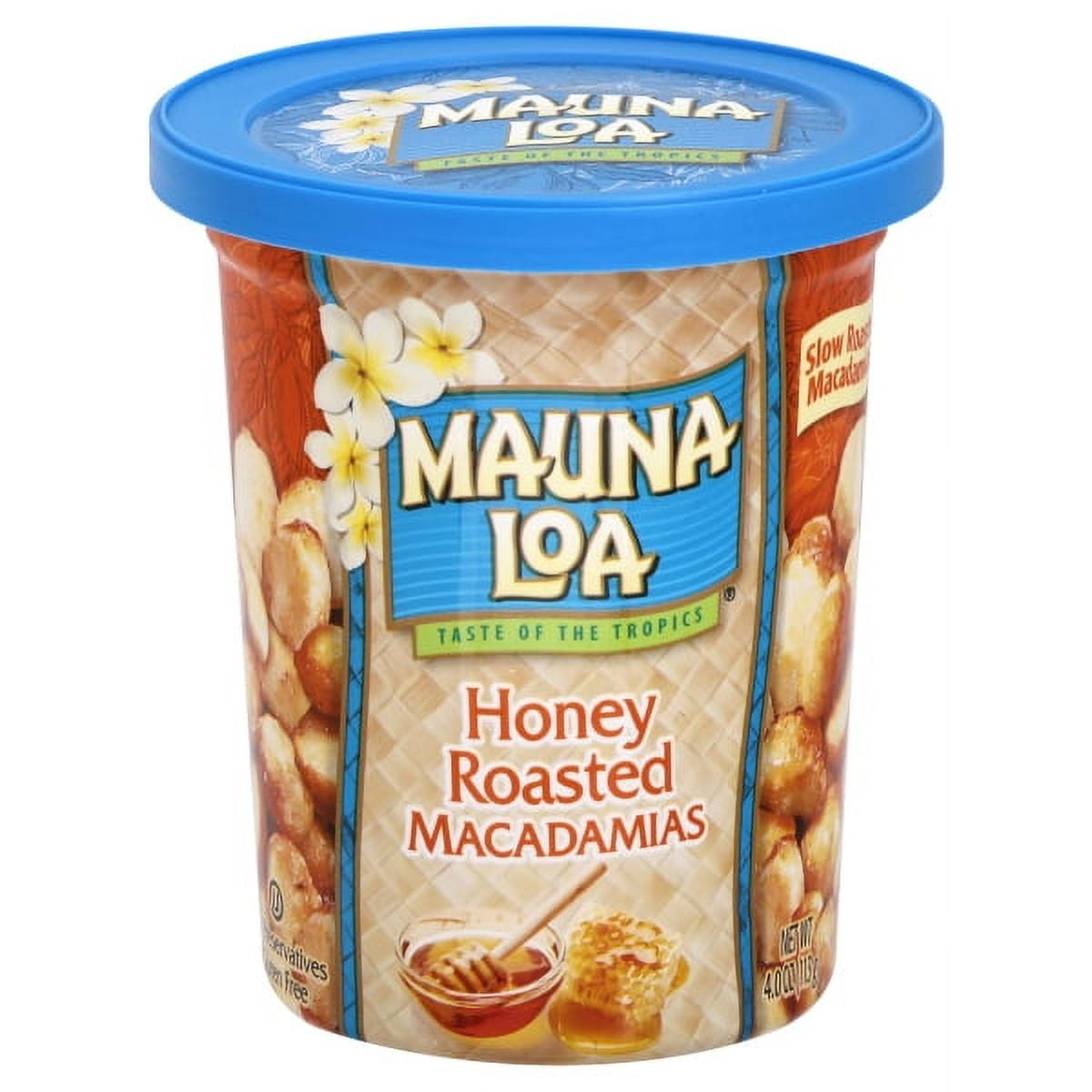 Mauna Loa Honey Roasted Macadamias, 4 oz. Can