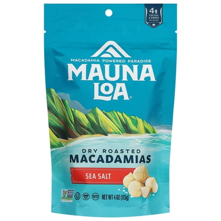 Mauna Loa Sea Salt Macadamia Nuts Gluten-Free 4oz Bag
