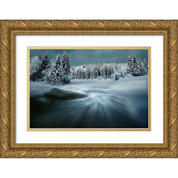 Maupetit, Arnaud 14x11 Gold Ornate Wood Framed with Double Matting Museum Art Print Titled - Just A Dream