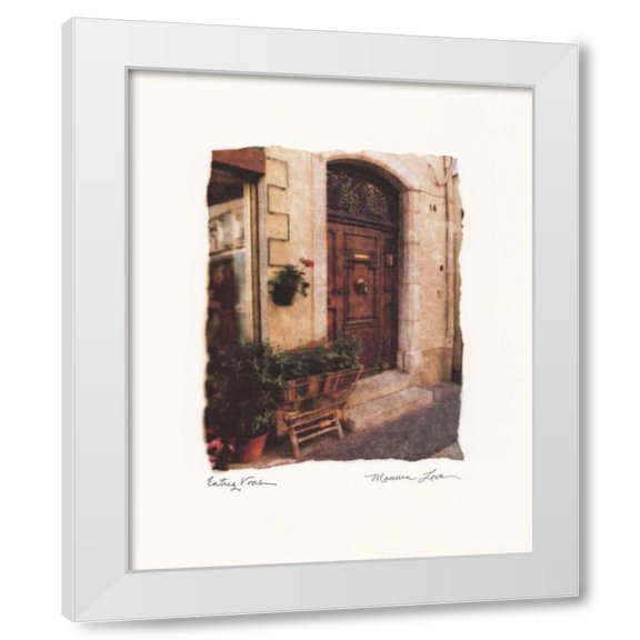 Maureen Love 12x14 White Modern Wood Framed Wall Art Titled - Entrez Vous