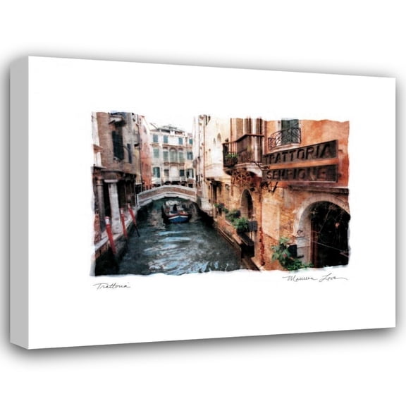 Maureen Love 18x15 Gallery Wrapped Canvas Wall Art Titled - Trattoria