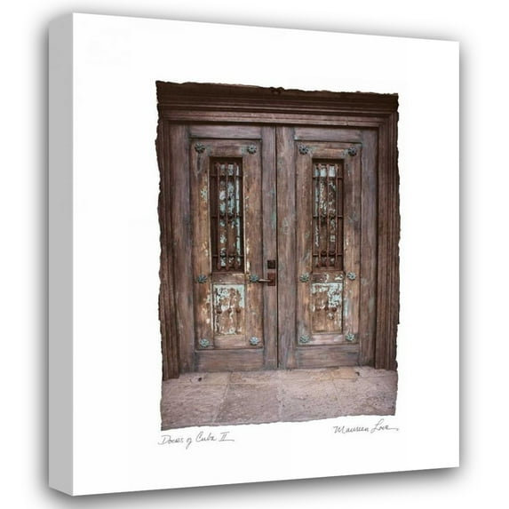 Maureen Love 20x24 Gallery Wrapped Canvas Wall Art Titled - Doors of Cuba II