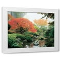 thumbnail image 1 of Maureen Love 31x26 White Modern Wood Framed Wall Art Titled - Japanese Garden I, 1 of 5