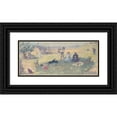 thumbnail image 1 of Maurice Chabas 18x10 Black Ornate Wood Framed Double Matted Museum Art Print Titled - The Family (1889), 1 of 5