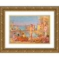 thumbnail image 1 of Maurice Denis 18x13 Gold Ornate Wood Frame and Double Matted Museum Art Print Titled - The Captives (1907), 1 of 4