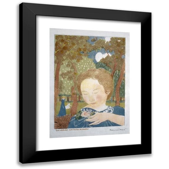 Maurice Denis 18x24 Black Modern Framed Museum Art Print Titled - The Attitudes Are Informal and Chaste (1899)