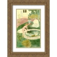 thumbnail image 1 of Maurice Denis 2x Matted 18x24 Gold Ornate Framed Art Print 'Reflection In A Fountain', 1 of 2