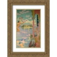 thumbnail image 1 of Maurice Denis 2x Matted 20x24 Gold Ornate Framed Art Print 'Panel 2. Zephyr Transporting Psyche to the Island of Delight', 1 of 2